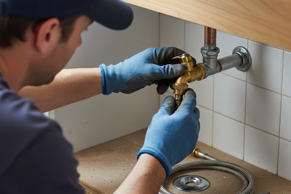 Shutoff valve and fitting work during Emergency Plumbing in Catlettsburg